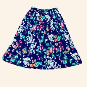 Vintage Alfred Dunner Floral Pleated Skirt (14)